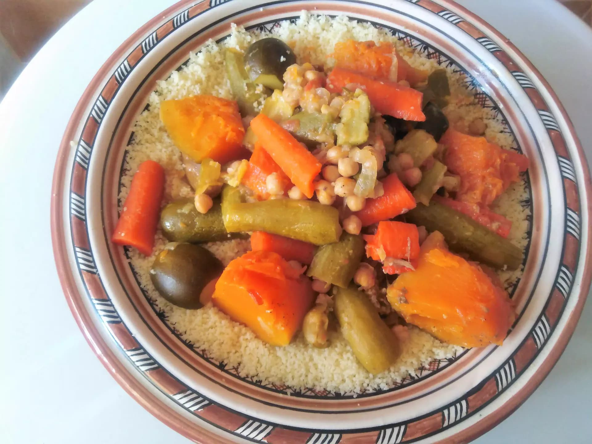 Cover Image for Moroccan couscous with vegetables and meat